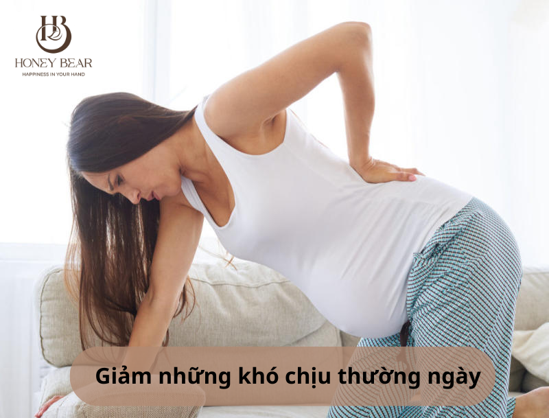 Giảm những khó chịu thường ngày của việc mang thai 