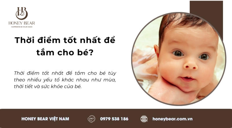 Thời điểm tốt nhất để tắm cho bé?
